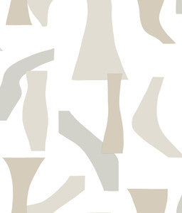 Modernist Neutral Peel & Stick Wallpaper by York Wallcoverings