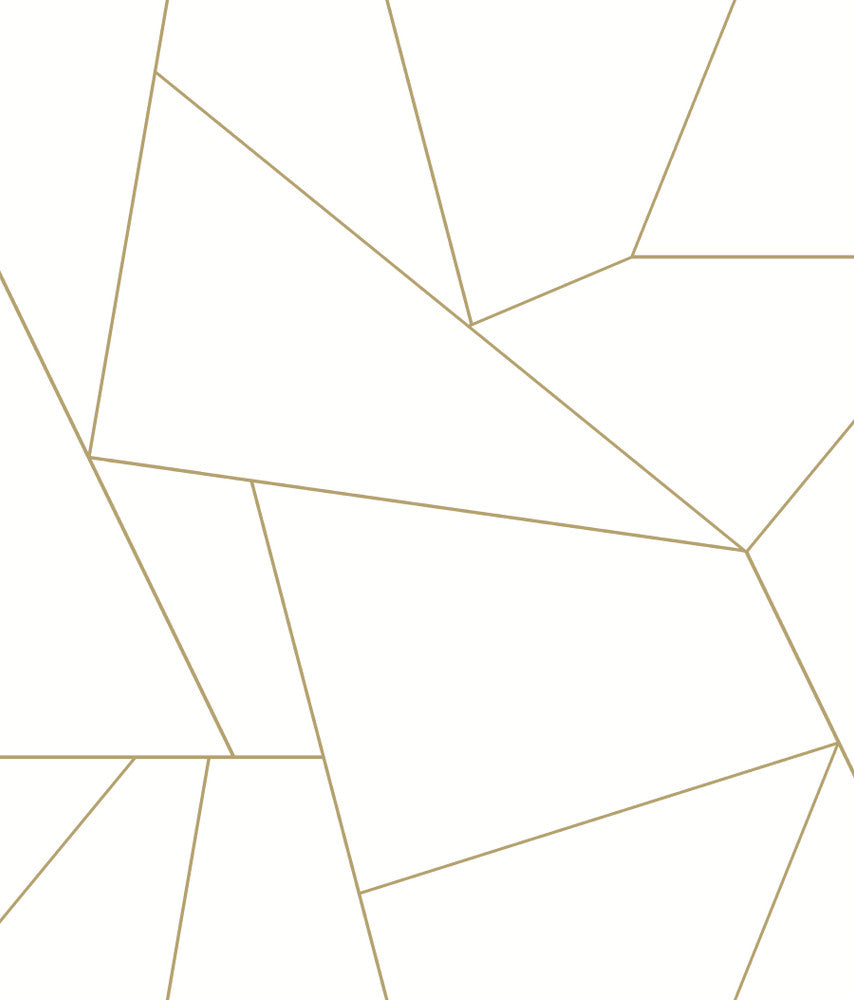 Fractured Prism Gold Metallic Peel & Stick Wallpaper by York Wallcoverings York Premium Peel + Stick Risky Business Vol. III Covers about 34.2 square feet 20.5-in by 20-ft long roll Peel & Stick 24 - Fabric Carolina -