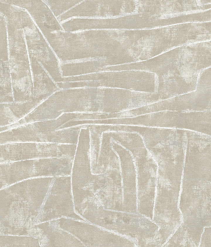 Urban Chalk Neutral Peel & Stick Wallpaper by York Wallcoverings York Premium Peel + Stick Risky Business Vol. III Covers about 34.2 square feet 20.5-in by 20-ft long roll Peel & Stick 24 - Fabric Carolina -
