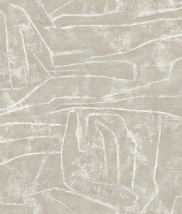 Urban Chalk Neutral Peel & Stick Wallpaper by York Wallcoverings