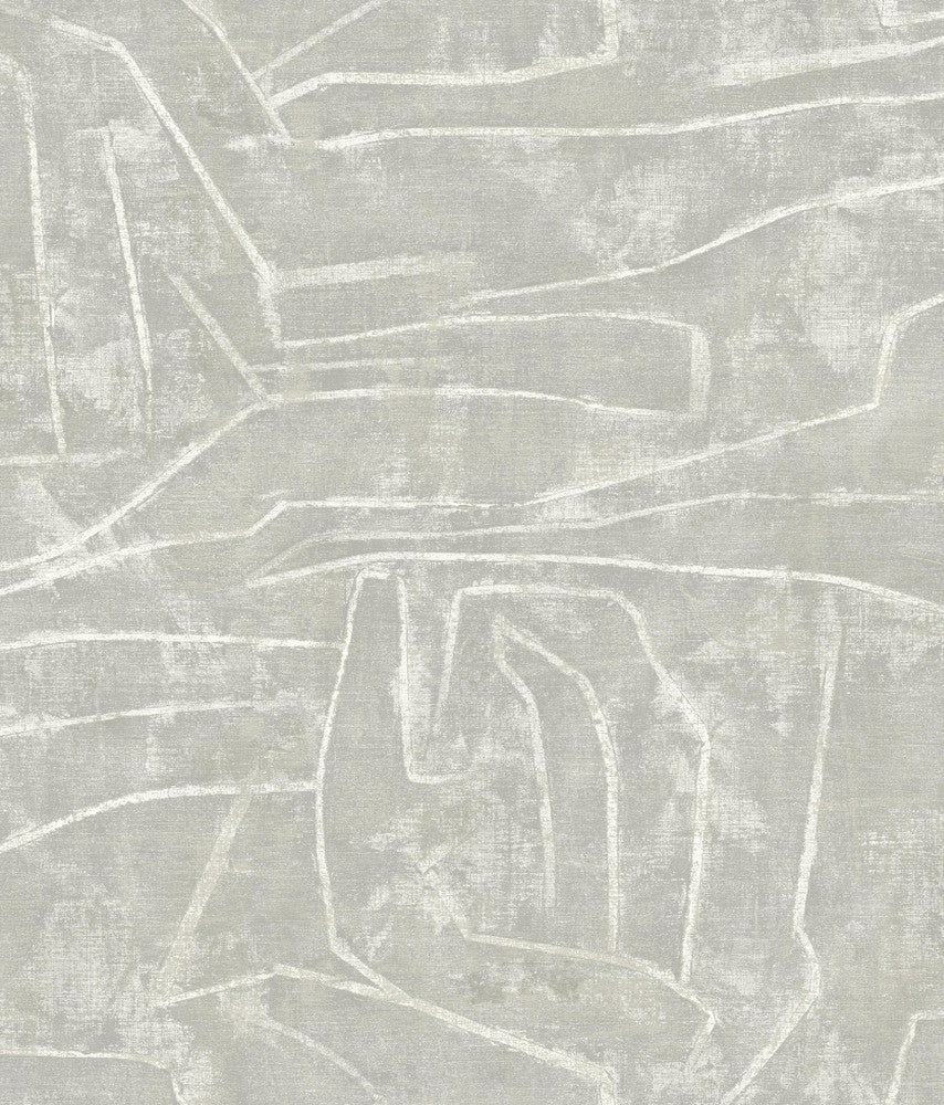 Urban Chalk Grey Peel & Stick Wallpaper by York Wallcoverings York Premium Peel + Stick Risky Business Vol. III Covers about 34.2 square feet 20.5-in by 20-ft long roll Peel & Stick 24 - Fabric Carolina -