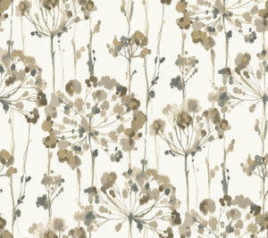 Flourish Neutral Peel & Stick Wallpaper by Candice Olson