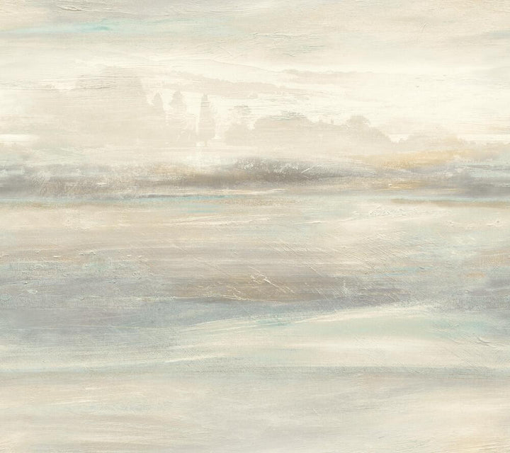 Soothing Mists Scenic Blue & Beige Peel & Stick Wallpaper by Candice Olson York Premium Peel + Stick Covers about 45 square feet 27-in by 20-ft long roll Peel & Stick 24 - Fabric Carolina -