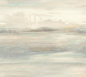 Soothing Mists Scenic Blue & Beige Peel & Stick Wallpaper by Candice Olson