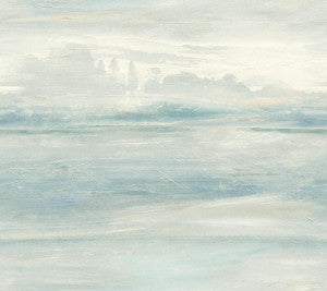 Soothing Mists Scenic Blue Peel & Stick Wallpaper by Candice Olson