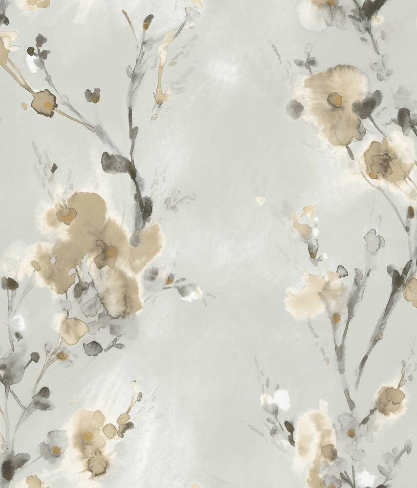 Charm Neutral Peel & Stick Wallpaper by Candice Olson York Premium Peel + Stick Covers about 34.2 square feet 20.5-in by 20-ft long roll Peel & Stick 24 - Fabric Carolina -