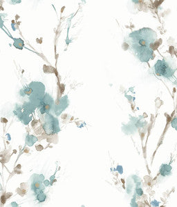 Charm Teal Peel & Stick Wallpaper by Candice Olson