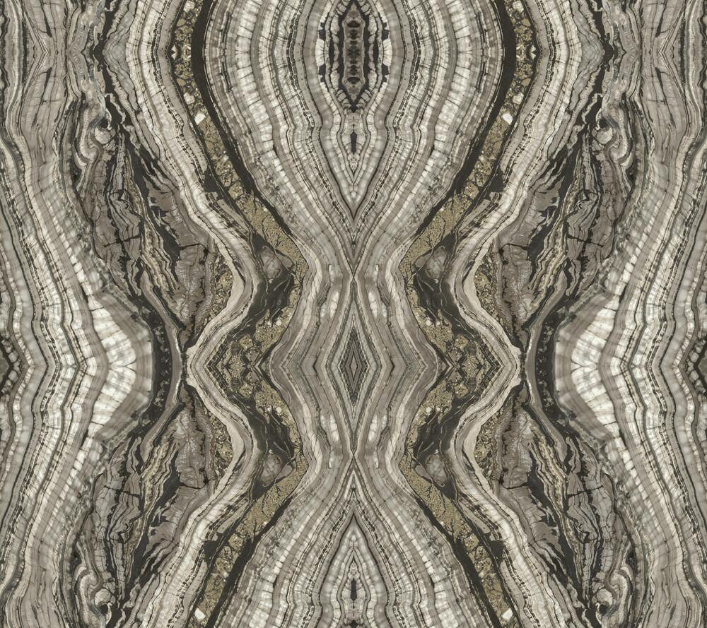 Kaleidoscope Dark Grey Peel & Stick Wallpaper by York Wallcoverings York Premium Peel + Stick Covers about 45 square feet 27-in by 20-ft long roll Peel & Stick 24 - Fabric Carolina -