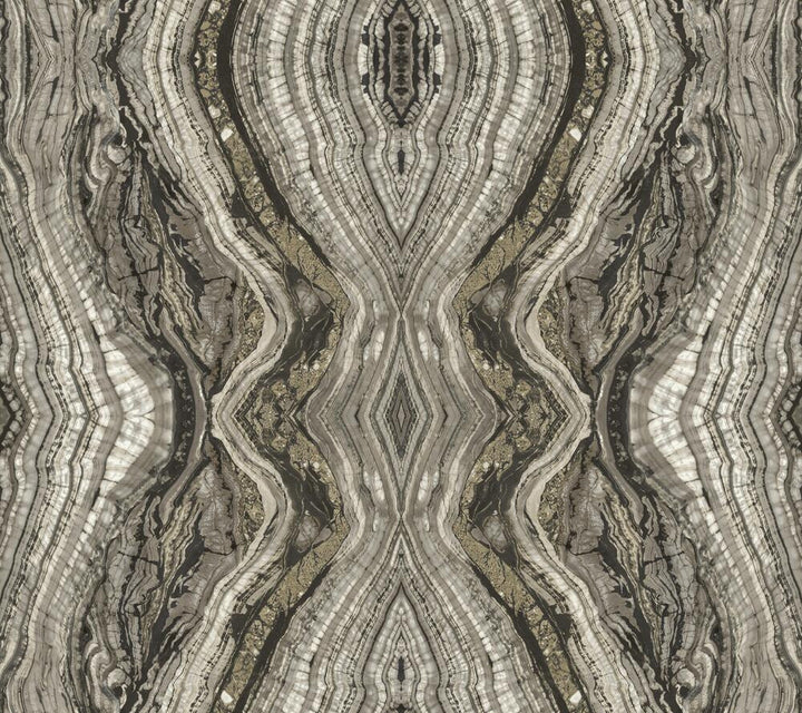 Kaleidoscope Dark Grey Peel & Stick Wallpaper by York Wallcoverings York Premium Peel + Stick Covers about 45 square feet 27-in by 20-ft long roll Peel & Stick 24 - Fabric Carolina -