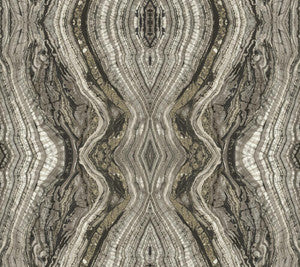 Kaleidoscope Dark Grey Peel & Stick Wallpaper by York Wallcoverings