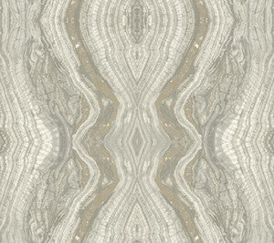 Kaleidoscope Light Grey Peel & Stick Wallpaper by York Wallcoverings