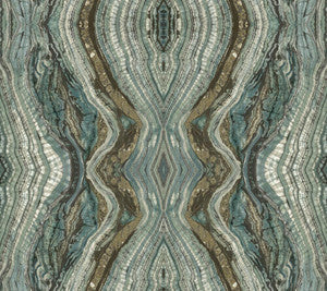 Kaleidoscope Teal Peel & Stick Wallpaper by York Wallcoverings