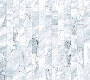 Marble Planks Light Blue Peel & Stick Wallpaper by York Wallcoverings