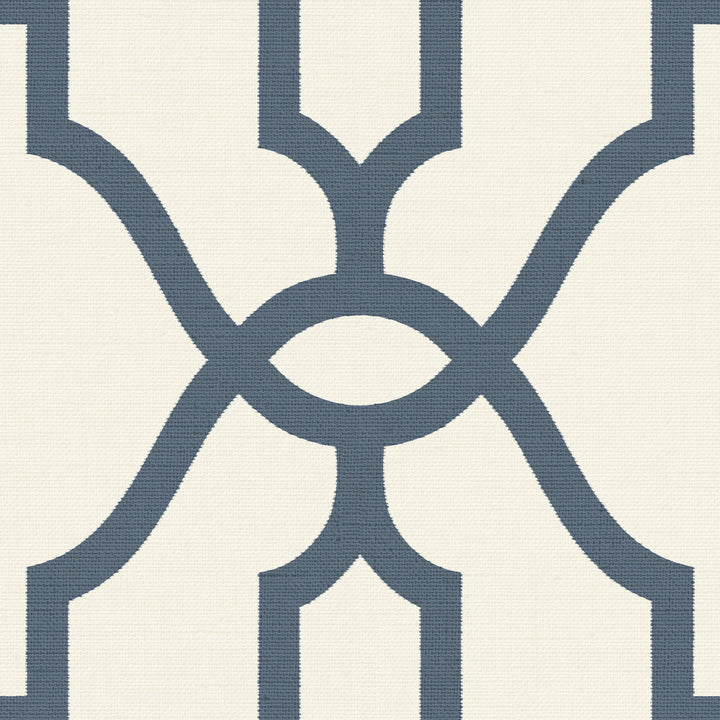Magnolia Home Woven Trellis Blue & White Peel & Stick Wallpaper by Magnolia Home York Premium Peel + Stick Covers about 34.2 square feet 20.5-in by 20-ft long roll Peel & Stick 20.5 - Fabric Carolina -