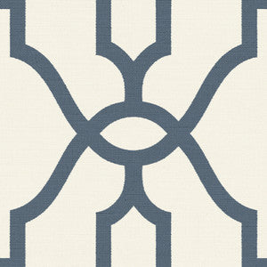 Magnolia Home Woven Trellis Blue & White Peel & Stick Wallpaper by Magnolia Home