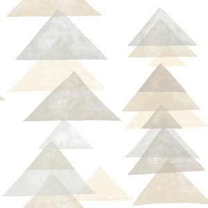 Triangles Neutral Peel & Stick Wallpaper by Dwell Studio