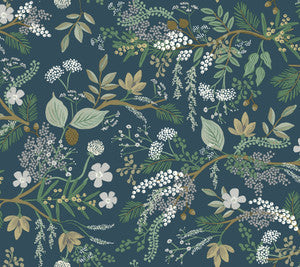 Juniper Forest Green Peel & Stick Wallpaper by Rifle Paper Co.