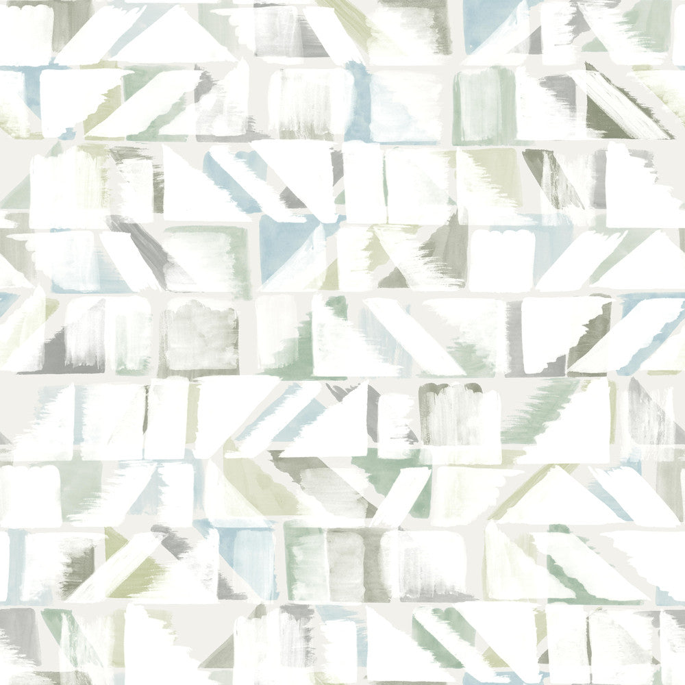 Refraction Blue Peel & Stick Wallpaper by York Wallcoverings York Premium Peel + Stick Risky Business Vol. III Covers about 34.2 square feet 20.5-in by 20-ft long roll Peel & Stick 20.5 - Fabric Carolina -