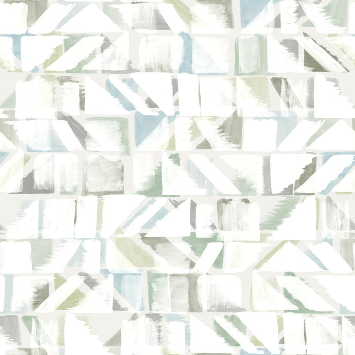 Refraction Blue Peel & Stick Wallpaper by York Wallcoverings York Premium Peel + Stick Risky Business Vol. III Covers about 34.2 square feet 20.5-in by 20-ft long roll Peel & Stick 20.5 - Fabric Carolina -