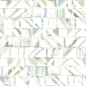 Refraction Blue Peel & Stick Wallpaper by York Wallcoverings