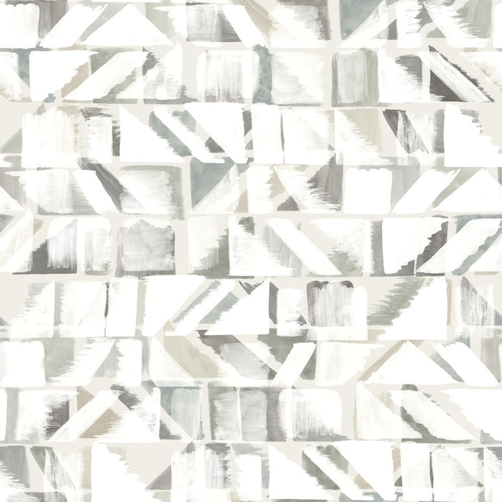 Refraction Neutral Peel & Stick Wallpaper by York Wallcoverings York Premium Peel + Stick Risky Business Vol. III Covers about 34.2 square feet 20.5-in by 20-ft long roll Peel & Stick 20.5 - Fabric Carolina -