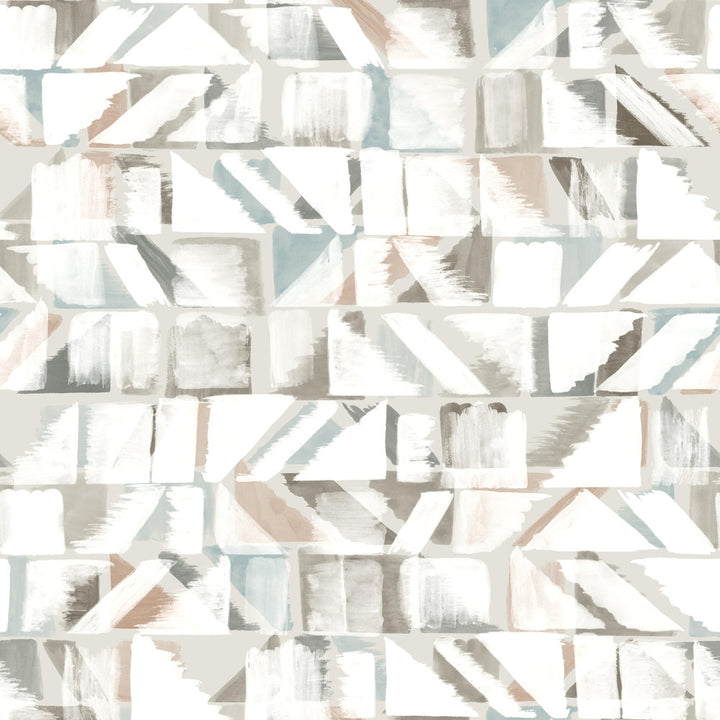 Refraction Brown & Beige Peel & Stick Wallpaper by York Wallcoverings York Premium Peel + Stick Risky Business Vol. III Covers about 34.2 square feet 20.5-in by 20-ft long roll Peel & Stick 20.5 - Fabric Carolina -