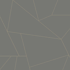 Fractured Prism Grey Peel & Stick Wallpaper by York Wallcoverings