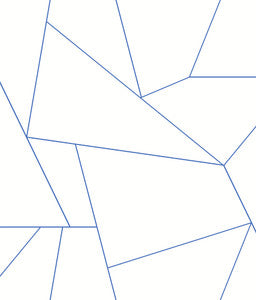Factured Prism White & Blue Peel & Stick Wallpaper by York Wallcoverings