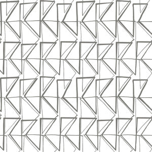 Love Triangles Grey Peel & Stick Wallpaper by York Wallcoverings
