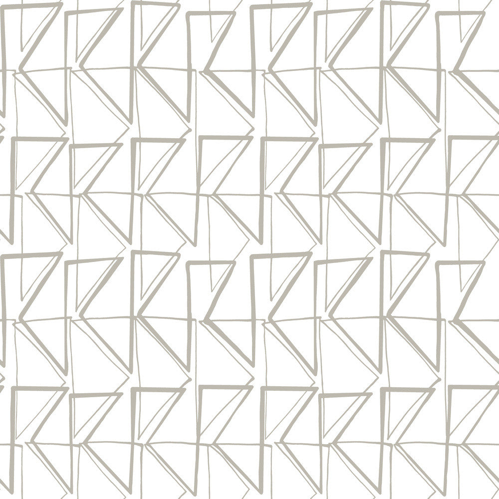 Love Triangles Gold Metallic Peel & Stick Wallpaper by York Wallcoverings York Premium Peel + Stick Risky Business Vol. III Covers about 34.2 square feet 20.5-in by 20-ft long roll Peel & Stick 20.5 - Fabric Carolina -