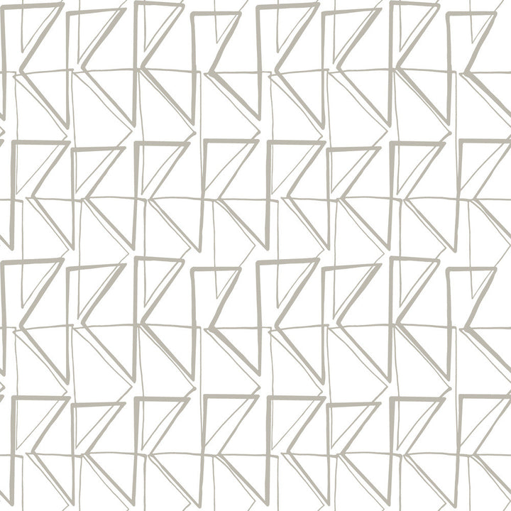 Love Triangles Gold Metallic Peel & Stick Wallpaper by York Wallcoverings York Premium Peel + Stick Risky Business Vol. III Covers about 34.2 square feet 20.5-in by 20-ft long roll Peel & Stick 20.5 - Fabric Carolina -