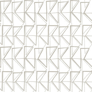 Love Triangles Gold Metallic Peel & Stick Wallpaper by York Wallcoverings