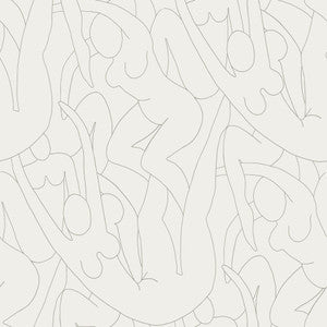 Head over Heels Beige Metallic Peel & Stick Wallpaper by York Wallcoverings