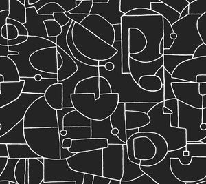 Robotics Black Peel & Stick Wallpaper by York Wallcoverings