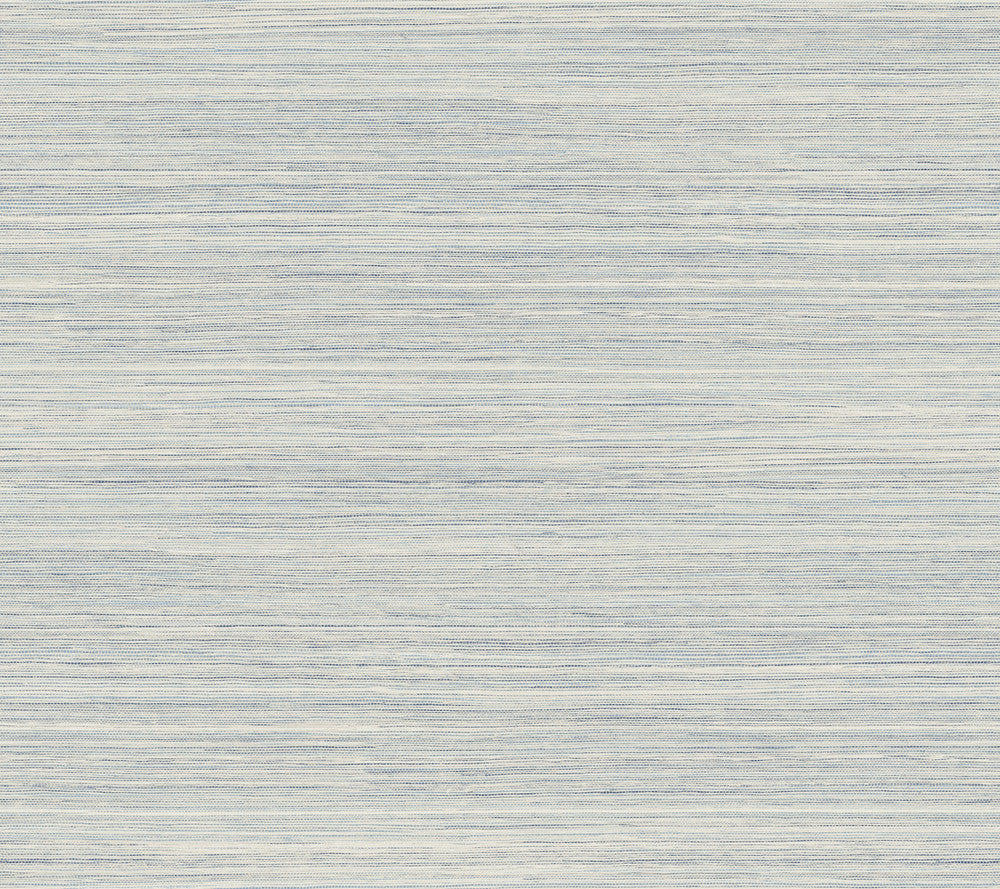 Cattail Weave Blue Peel & Stick Wallpaper by York Wallcoverings Grasscloth, Wood & Stone Covers about 45 square feet 27-in by 20-ft long roll Peel & Stick 24 - Fabric Carolina -