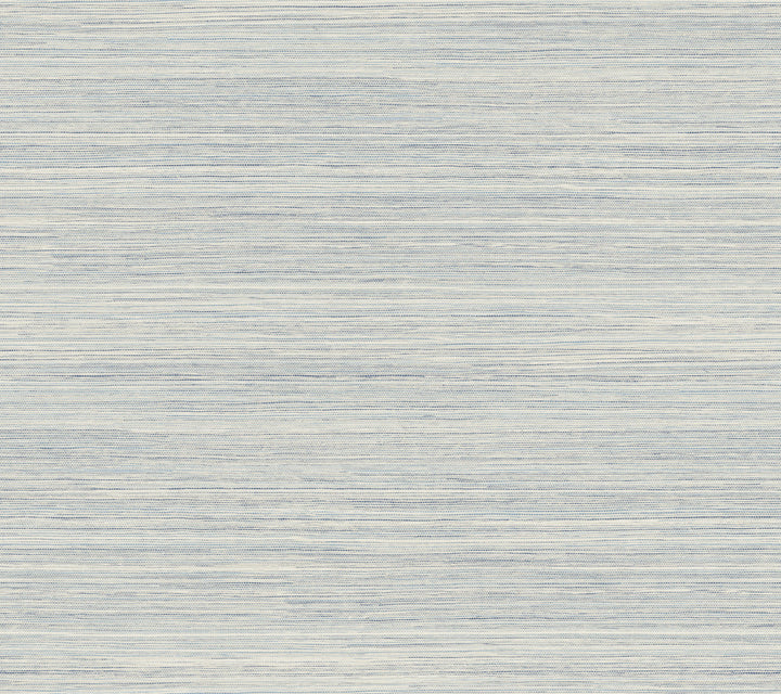 Cattail Weave Blue Peel & Stick Wallpaper by York Wallcoverings Grasscloth, Wood & Stone Covers about 45 square feet 27-in by 20-ft long roll Peel & Stick 24 - Fabric Carolina -