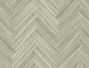 Hermosa Herringbone Brown Peel & Stick Wallpaper by York Wallcoverings