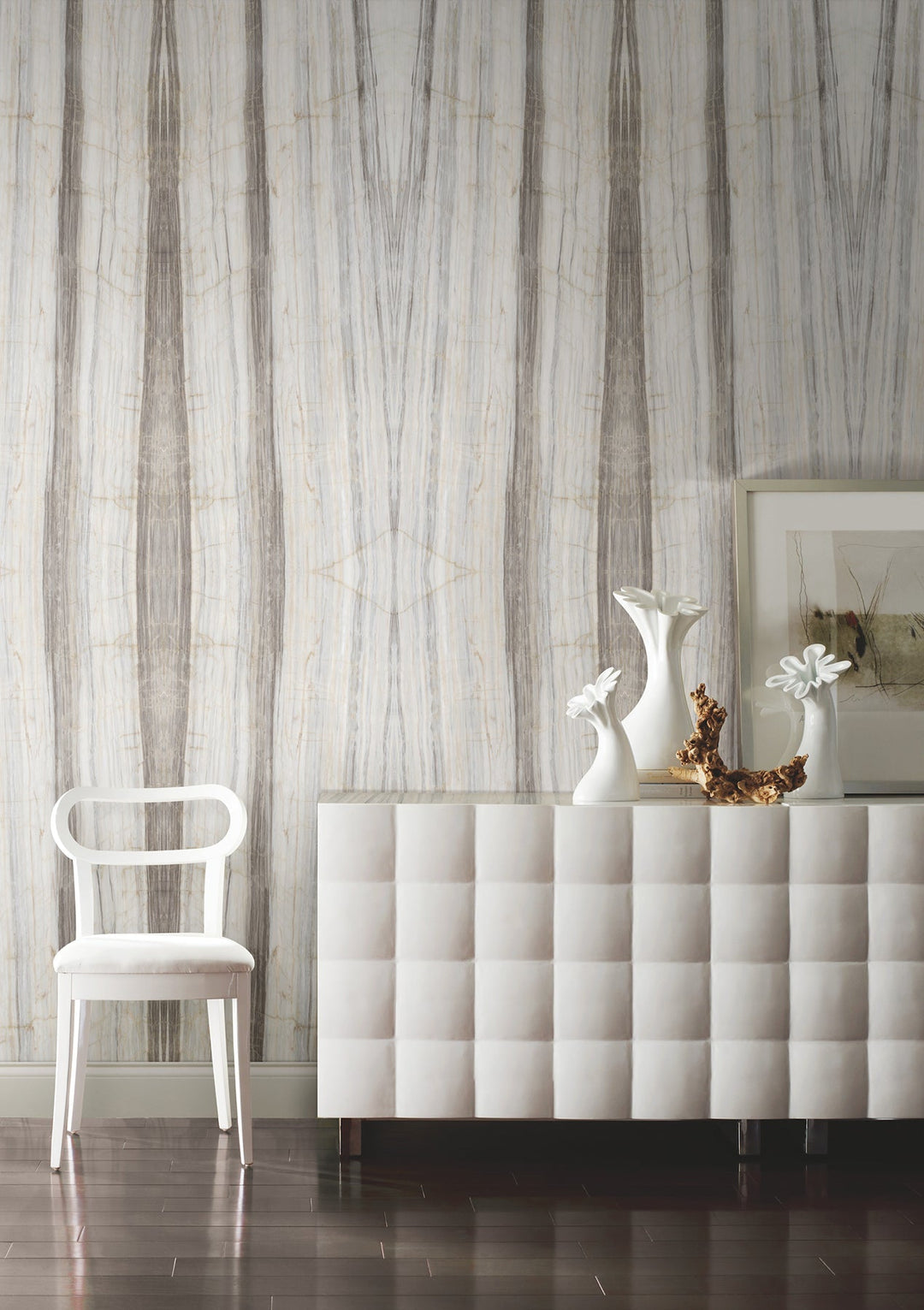 Spanish Marble Taupe Peel & Stick Mural by York Wallcoverings Designer