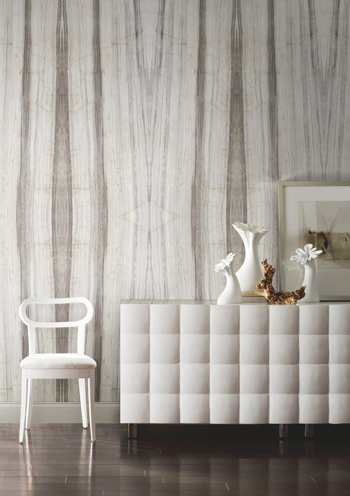 Spanish Marble Taupe Peel & Stick Mural by York Wallcoverings Designer