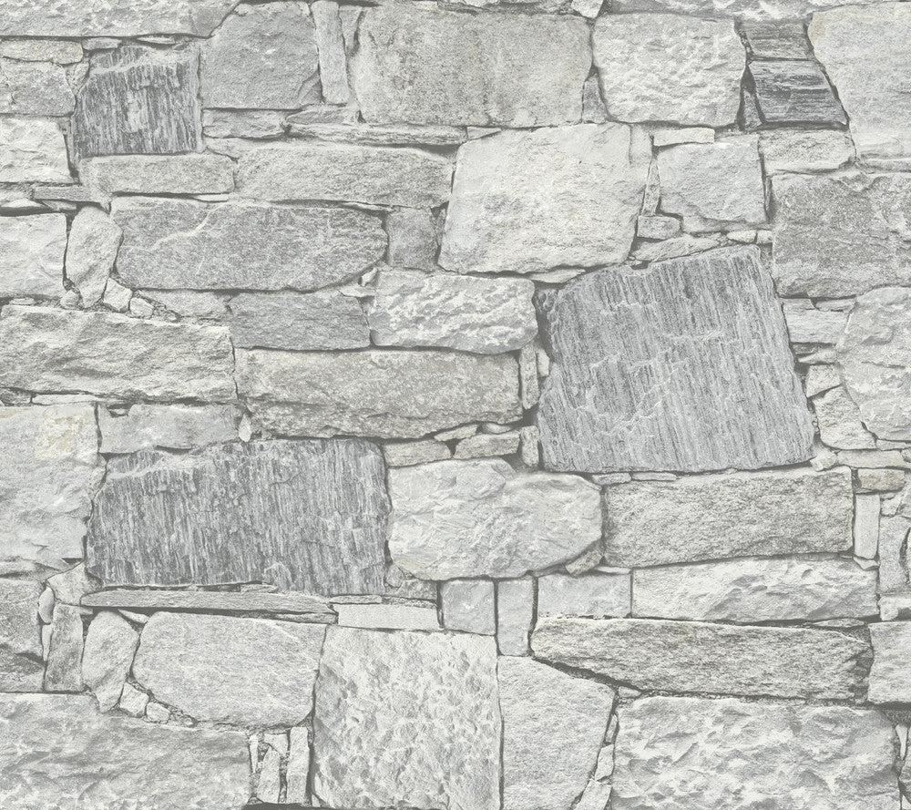 Chateau Stone Grey Peel & Stick Wallpaper by York Wallcoverings Grasscloth, Wood & Stone Covers about 45 square feet 27-in by 20-ft long roll Peel & Stick 24 - Fabric Carolina -