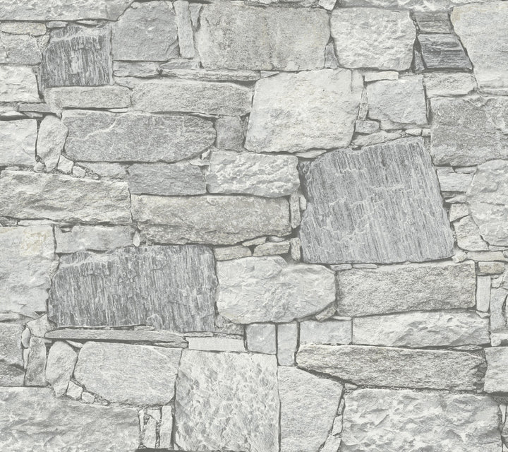 Chateau Stone Grey Peel & Stick Wallpaper by York Wallcoverings Grasscloth, Wood & Stone Covers about 45 square feet 27-in by 20-ft long roll Peel & Stick 24 - Fabric Carolina -