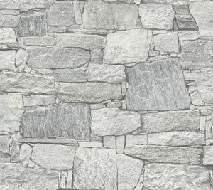 Chateau Stone Grey Peel & Stick Wallpaper by York Wallcoverings