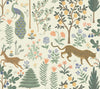 Menagerie Peel and Stick Cream by Rifle Paper Co. Wallpaper