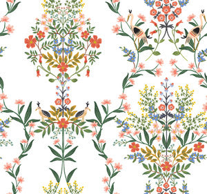 Luxembourg White Peel & Stick Wallpaper by Rifle Paper Co.