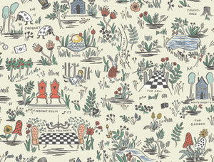 Wonderland Pastel Peel & Stick Wallpaper by Rifle Paper Co.