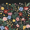 Strawberry Fields Peel and Stick Black by Rifle Paper Co. Wallpaper