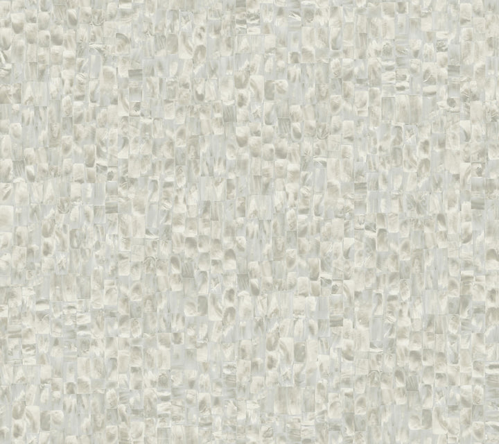 Mother Of Pearl Grey & Beige Peel & Stick Wallpaper by York Wallcoverings Grasscloth, Wood & Stone Covers about 45 square feet 27-in by 20-ft long roll Peel & Stick 24 - Fabric Carolina -