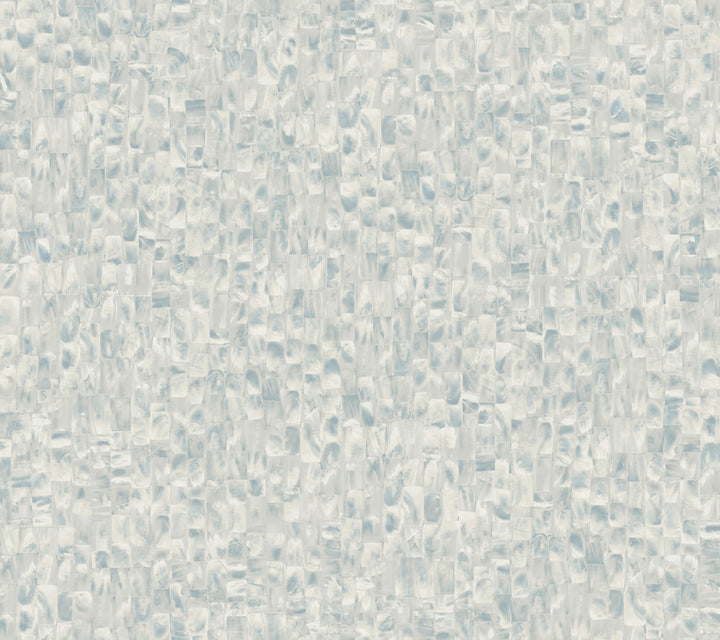 Mother Of Pearl Grey & Blue Peel & Stick Wallpaper by York Wallcoverings Grasscloth, Wood & Stone Covers about 45 square feet 27-in by 20-ft long roll Peel & Stick 24 - Fabric Carolina -
