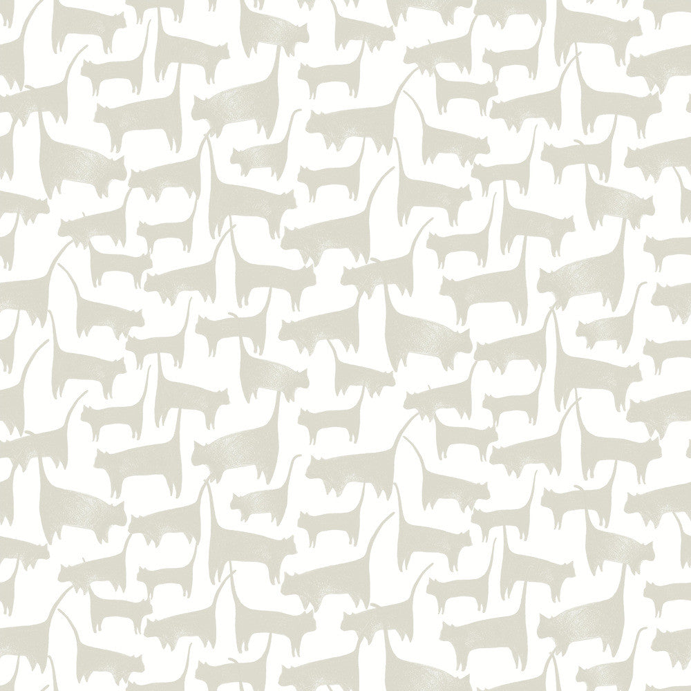 Cat Tails Beige Peel & Stick Wallpaper by York Wallcoverings Wildlife Covers about 34.2 square feet 20.5-in by 20-ft long roll Peel & Stick 20.5 - Fabric Carolina -