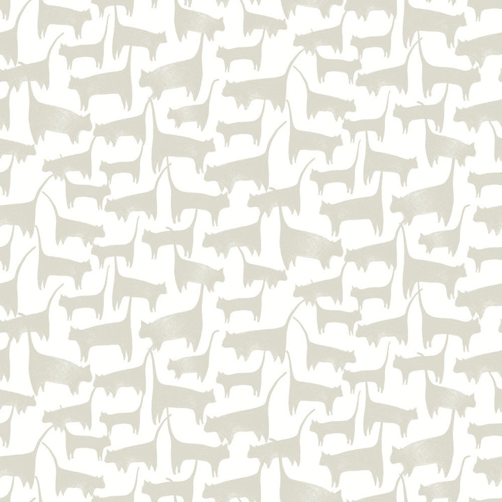 Cat Tails Beige Peel & Stick Wallpaper by York Wallcoverings Wildlife Covers about 34.2 square feet 20.5-in by 20-ft long roll Peel & Stick 20.5 - Fabric Carolina -